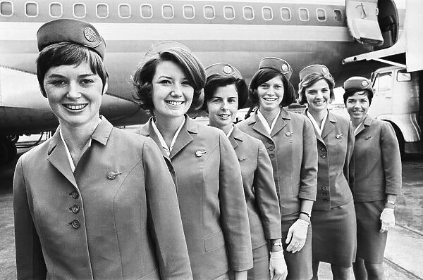 Pan-Am Air Hostesses in uniform. 24th March 1969
