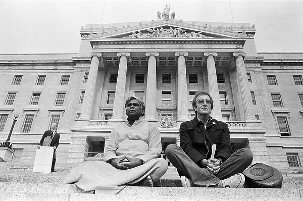 Peter Sellers and Swami Vishnu on a Peace Mission in Belfast