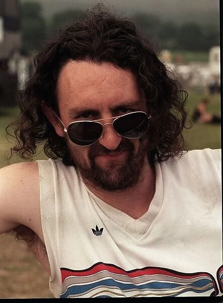 Phil Kay at T in the Park wearing dark sunglasses June 1999