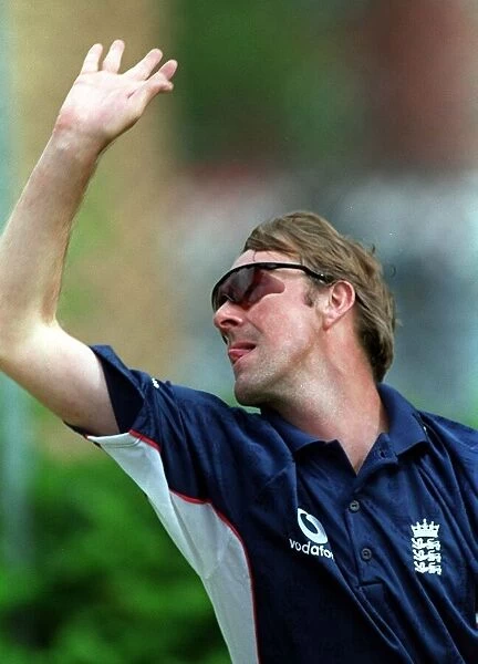 Phil Tufnell of England prepares for the 1st Test against New Zealand during nets at