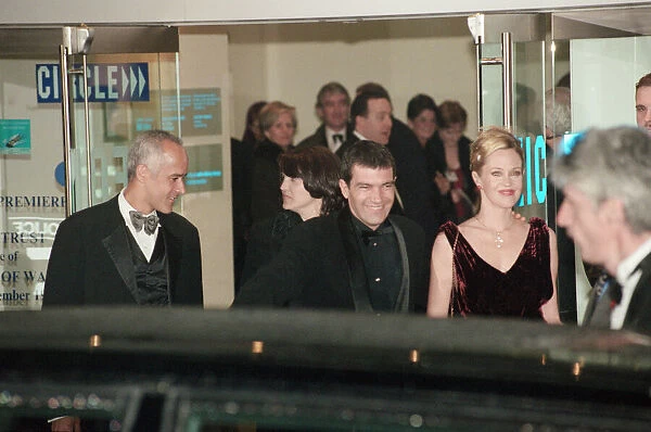 Picture shows Antonio Banderas with his wife Melanie Griffith The Royal Gala Film