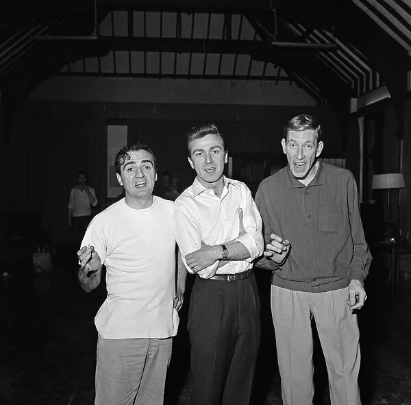 Pictured are Des O Connor, Billy Dainty and Ron Parry