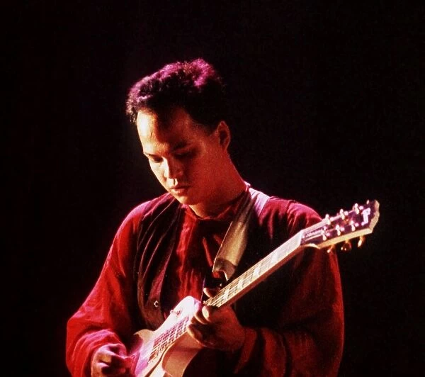 The Pixies on stage at Reading Festival 1990 Joey Santiago guitarist