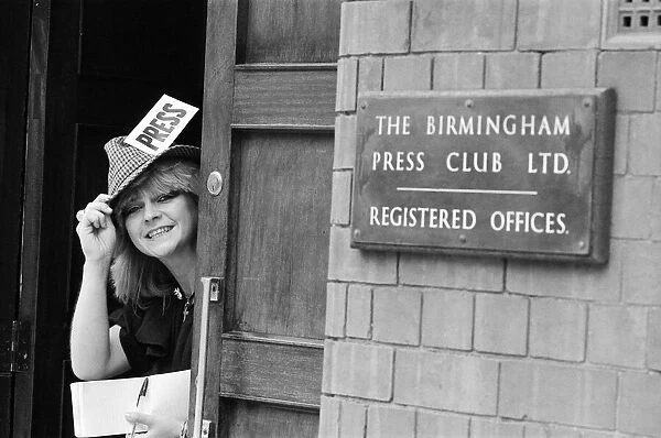 Pop star Toyah Willcox gets into the spirit of the occasion when attending a Birmingham
