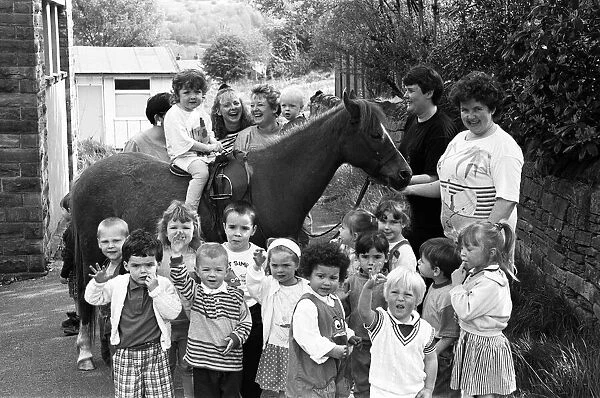 Popular pony... Minnie the pony was the star attraction at a spring fair held by Quarry