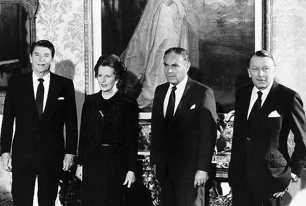 President Reagan, Margaret Thatcher, Alexander Haig American Secretary of State