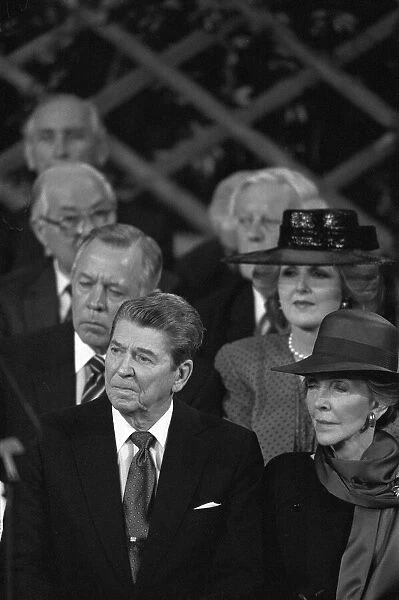President of the United States Ronald Reagan at Guildhall, London