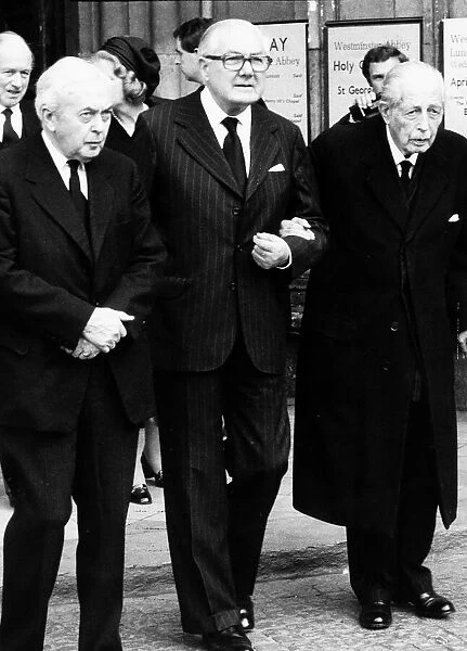 Three former Prime Ministers Harold Wilson James Callaghan