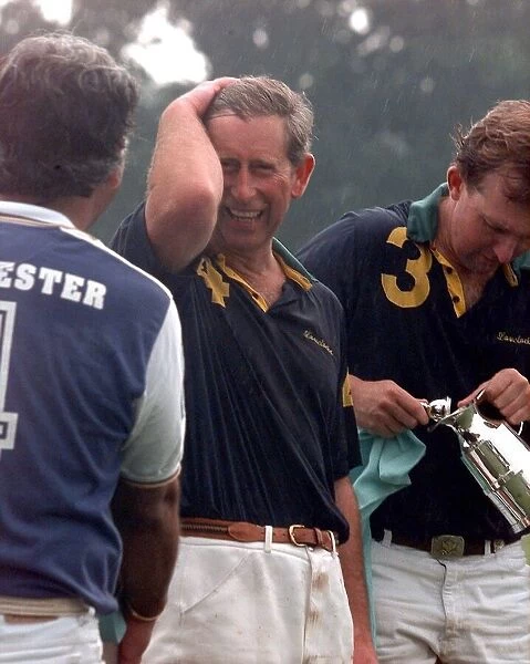 Prince Charles Polo July 1998 after his team Lovelocks lost to the home team Crencester