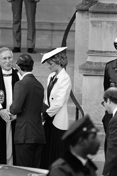Prince Charles, Prince of Wales and Diana, Princess of Wales at the Washington National