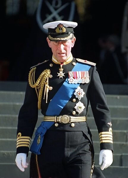 Prince Charles at service at St Pauls Cathedral where Queen Elizabeth