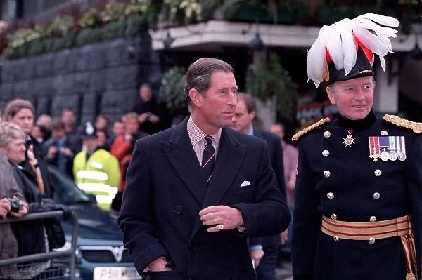 Prince Charles at tower pier, November 1997