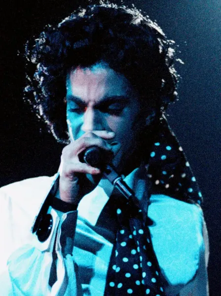 Prince performing on stage at Wembley 25th July 1988 Lovesexy World Tour