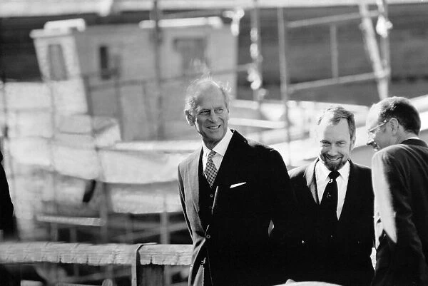 Prince Philip, Duke of Edinburgh, visits Blyth Yacht Club in Northumberland 12th