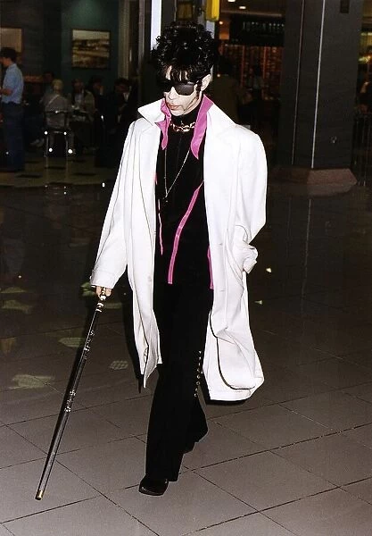 Prince Rock Star seen here at Heathrow ready to board the New York Concorde 8th