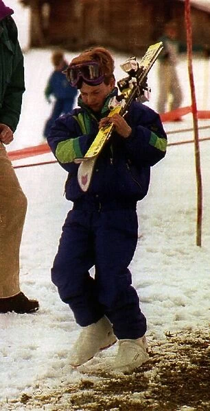 Prince William on a skiing holiday
