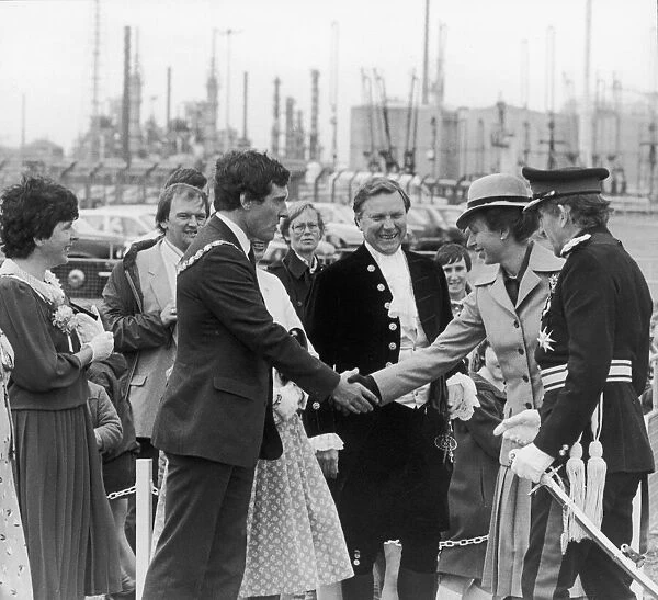 Princess Anne seen here at the official opening of the new facilities at the Tees Dock