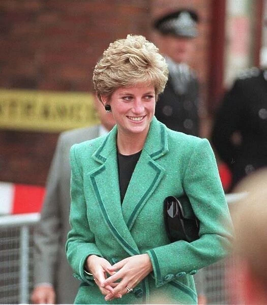 Princess Diana arrives Relate in Walsall, June 1991