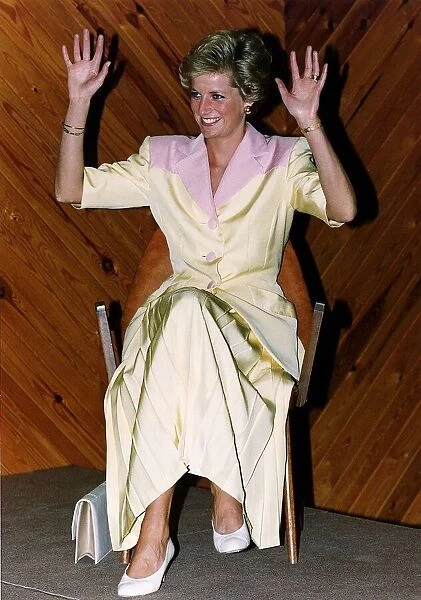 Princess Diana at the Nottingham and Notts Society for the Deaf in Forest Road
