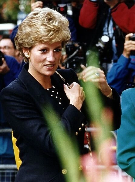 Princess Diana pays a visit to the West London Mission at Hinde Street Methodist church