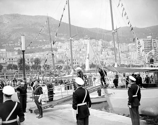 Princess Grace Kelly - 1956 arrives in Monte Carlo