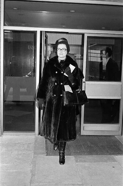 Princess Grace of Monaco leaving Heathrow Airport for Nice after a short visit to London
