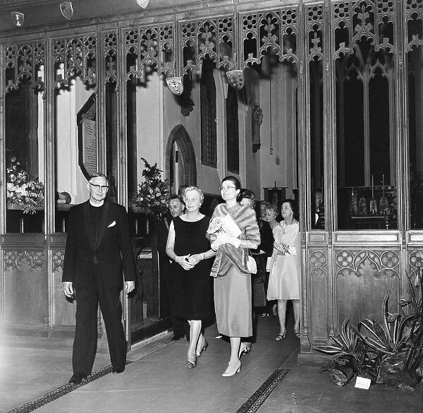 Princess Grace of Monaco, visits St Alphege Church, Solihull