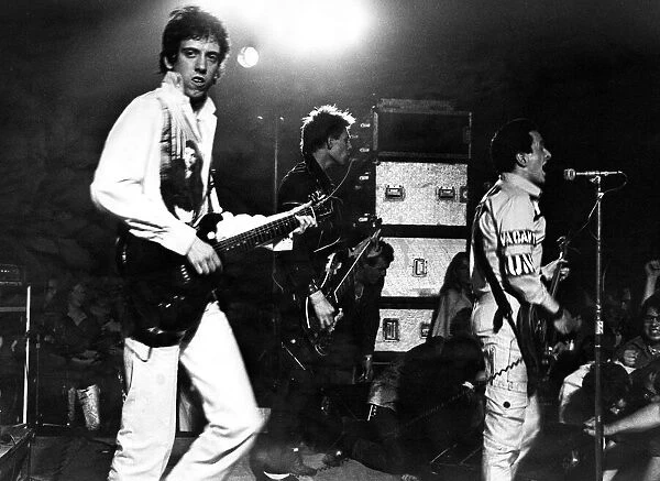 The punk rock group The Clash in concert at the Students Union
