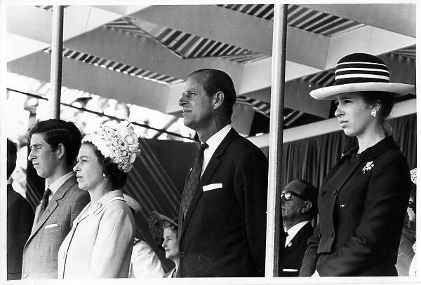 Queen Elizabeth II, Prince Philip, Charles and Anne in Auckland, New Zealand