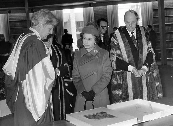 Queen Elizabeth II visits John Rylands Library, Manchester