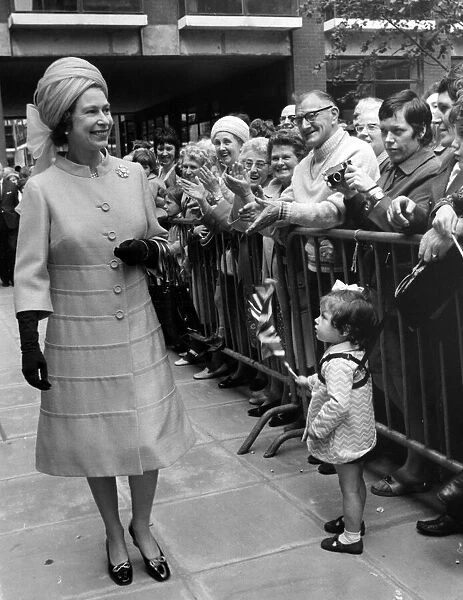 Queen Elizabeth II visits Manchester. Barriers couldn