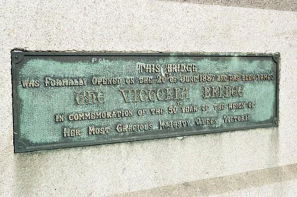 Queen Victoria Bridge Plaque, Thornby, 23rd September 1997