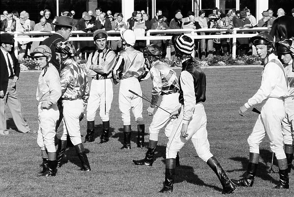 The race for the Jockeys Championship is still being contested strongly at Sandown Park
