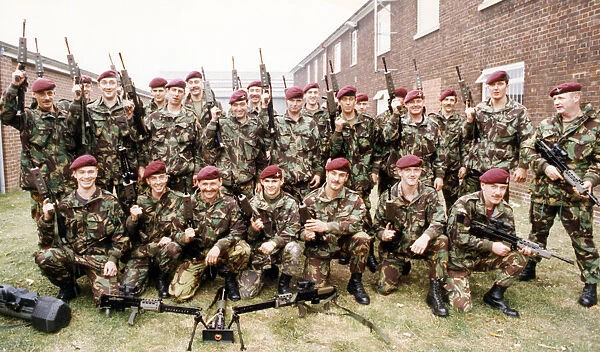 Ready for action - part of D Company 4 para from Norton get set for today