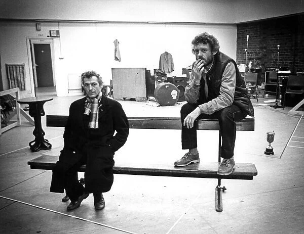 A reflective moment during rehearsals for Neil Cunningham (left) and Alan Dossor