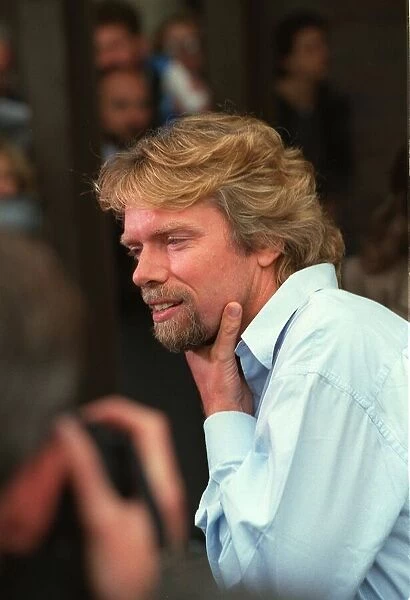 Richard Branson after returning from Iraq with a plane load of human shield hostages