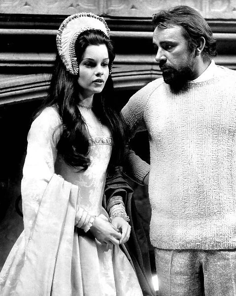 Richard Burton actor and Genevieve Bujold French-Canadian actress his new leading lady