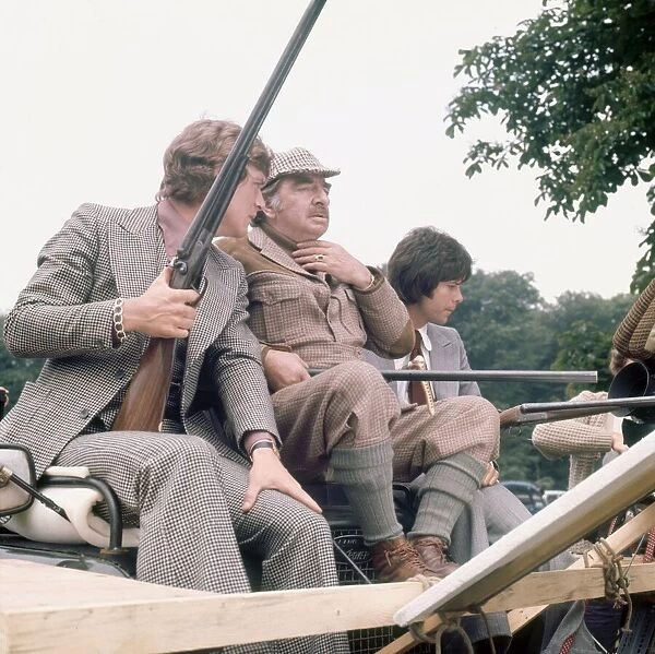Right to LeftCliff Richard, Hugh Griffiths and Anthony Andrews seen here filming a scene
