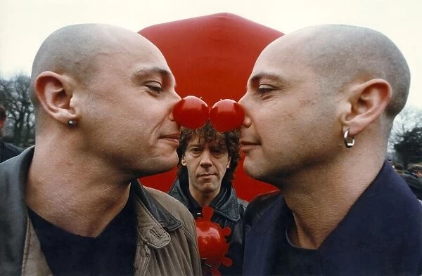 Right said Fred in red nose and no hair mode. Fred (left) Richard (right