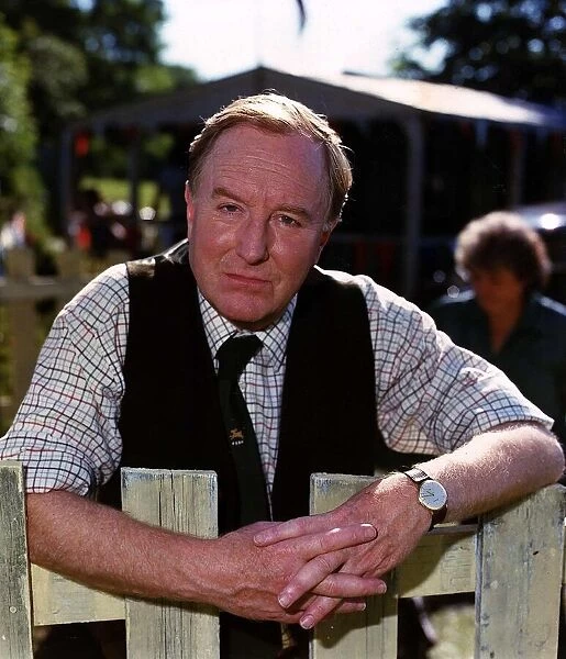Robert Hardy Actor on the set of BBC TV Programme All Creatures Great