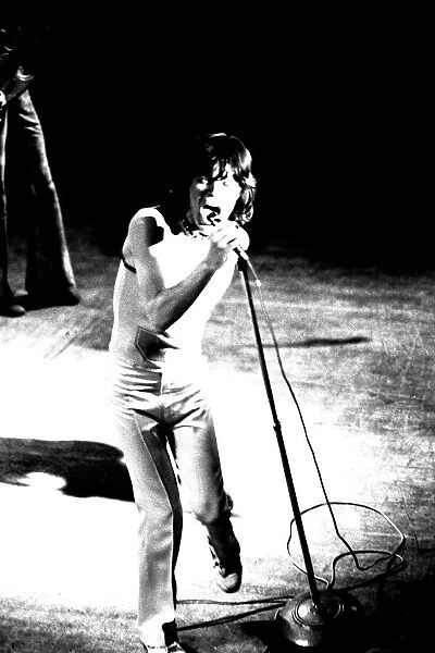 Rolling Stones: Mick Jagger during the first night of the band