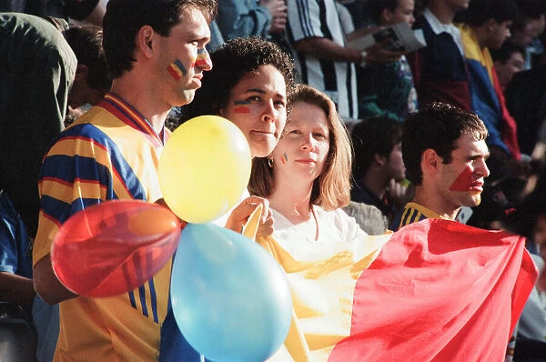 Romania 0-1 France, Euro 1996 Group B match at St James Park, Newcastle