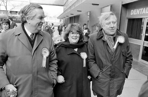 Roy Hattersley and Denis Healey seen here out on the hustings with Deirdre Wood