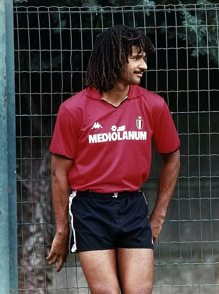 Ruud Gullit footballer for AC Milan 31st July 1988