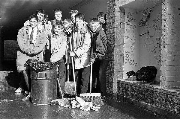 These Salendine Nook High School pupils have made a clean sweep