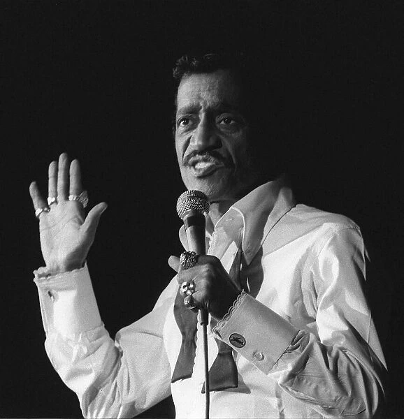 Sammy Davis Jnr, performs in England, for executives and their partners of Datuns