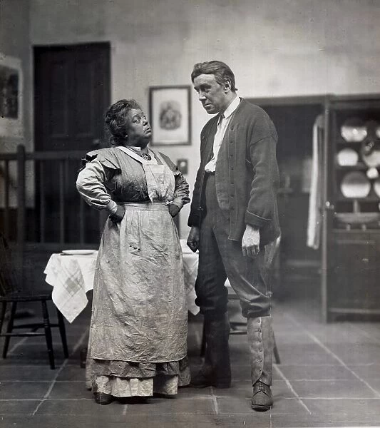 Scene from the play 'Mary-girl'starring Norman McKinnel as Ezna