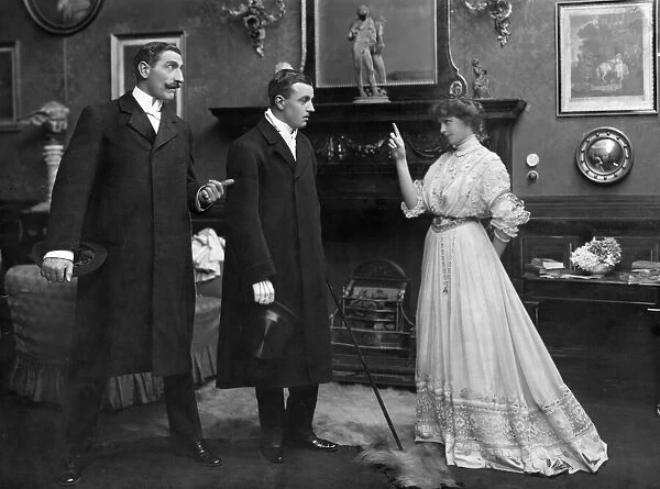 Scene from the play My Wife. Circa 1910