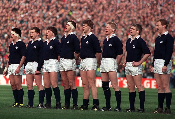 Scotland v England Rugby Union Murrayfield Grand Slam 1990 03  /  04  /  1990 A©