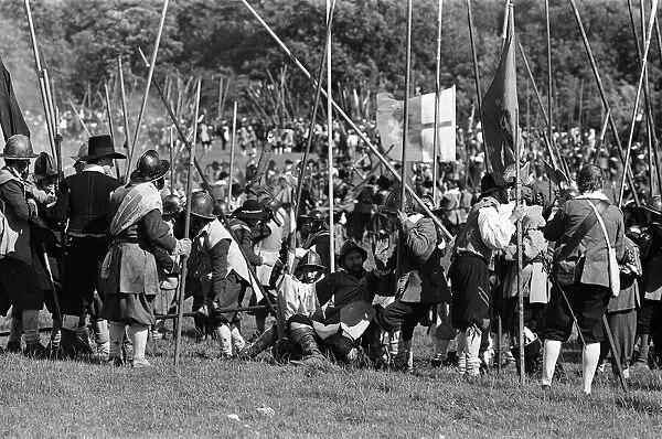 The Sealed Knot Society re-enactment of the Battle of Edgehill at Kineton, Warwickshire